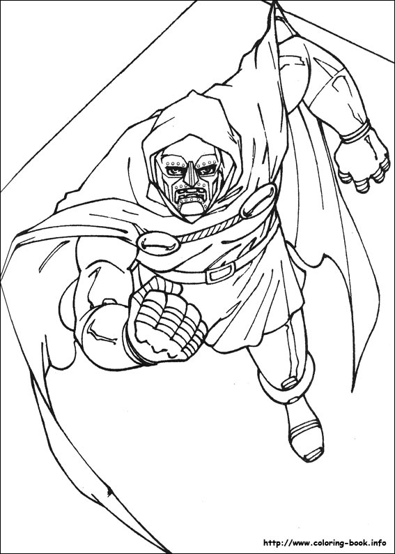 Fantastic Four coloring picture